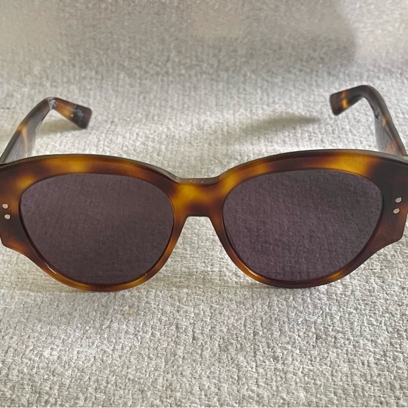 Authentic Dior - Lady Dior Studs 2 Sunglasses 0860D  With Dior Case NWOTs